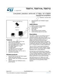 TSX712IYST Datasheet Cover