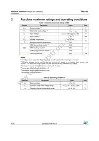 TSX7192IYST Datasheet Page 4