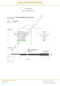 TT02-PT1000B-1D-T105-1500 Datasheet Cover