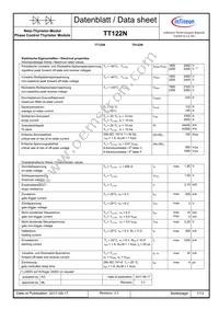 TT122N18KOFHPSA1 Datasheet Cover