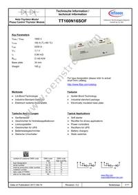 TT160N16SOFHPSA1 Datasheet Cover