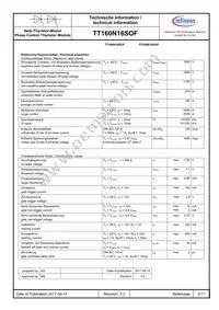 TT160N16SOFHPSA1 Datasheet Page 2