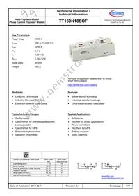 TT160N18SOFHPSA1 Datasheet Cover