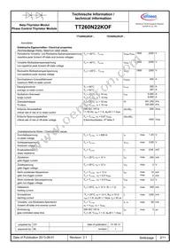 TT260N22KOFHPSA1 Datasheet Page 2