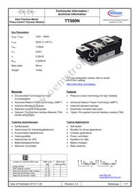 TT500N18KOFHPSA2 Datasheet Cover