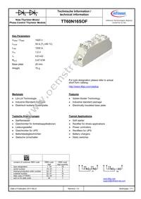 TT60N16SOFHPSA1 Datasheet Cover