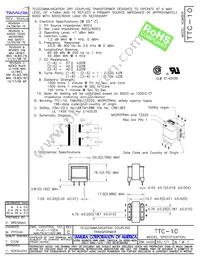 TTC-10 Datasheet Cover