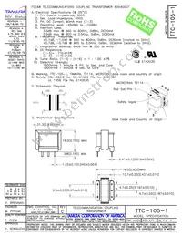 TTC-105-1 Datasheet Cover
