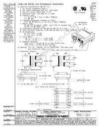 TTC-121 Datasheet Cover