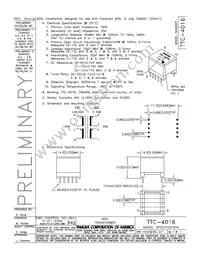 TTC-4016 Datasheet Cover