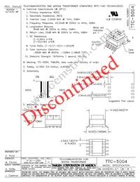 TTC-5004 Datasheet Cover