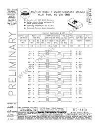 TTC-8114 Datasheet Cover