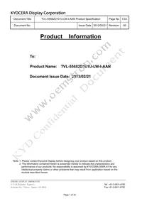 TVL-55682D101U-LW-I-AAN Datasheet Cover