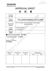 TVL-55781GD050J-LW-G-AAN Datasheet Cover