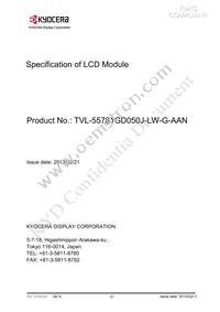 TVL-55781GD050J-LW-G-AAN Datasheet Page 2