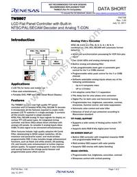 TW8807-LA2-GR Datasheet Cover