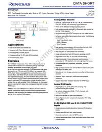 TW8810-PC2-GR Datasheet Cover
