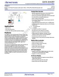 TW8817-TA3-GR T&R Datasheet Cover