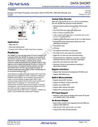 TW8827-TA3-GR Datasheet Cover