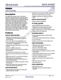 TW8830-LA1-CR Datasheet Cover