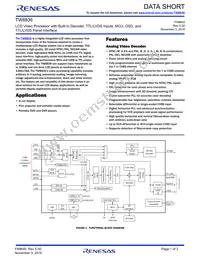 TW8836-LB2-CER5702 Datasheet Cover