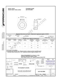 TX102/66/15-3C90 Datasheet Cover