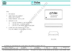 TX1514FNLT Datasheet Cover