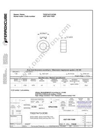 TX22/14/13-3C90 Datasheet Cover