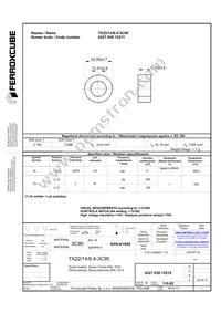 TX22/14/6.4-3C90 Datasheet Cover