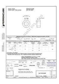 TX25/15/13-3C90 Datasheet Cover