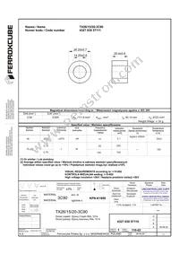 TX26/15/20-3C90 Datasheet Cover