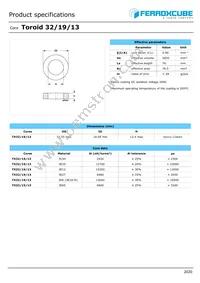 TX32/19/13-3C94 Datasheet Cover