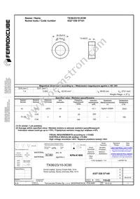 TX36/23/10-3C90 Datasheet Cover