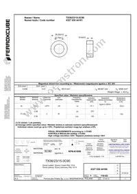 TX36/23/15-3C90 Datasheet Cover