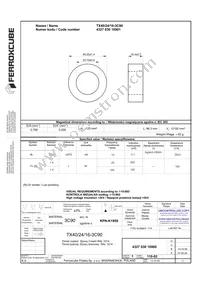 TX40/24/16-3C90 Datasheet Cover