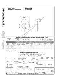TX80/40/15-3C90 Datasheet Cover