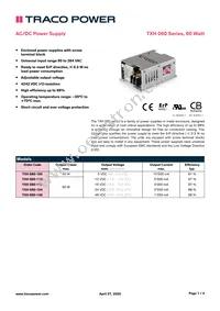 TXH 060-124 Datasheet Cover