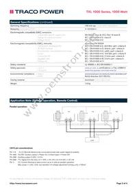 TXL 1000-48S Datasheet Page 3