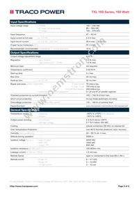 TXL 150-48S Datasheet Page 2