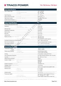 TXL 750-48S Datasheet Page 2