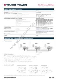 TXL 750-48S Datasheet Page 3