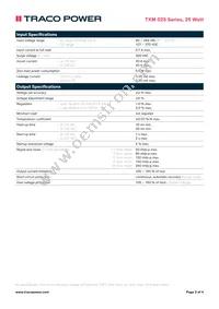 TXM 025-115 Datasheet Page 2