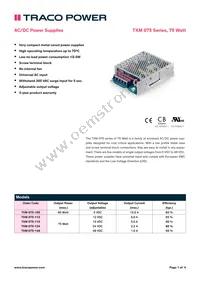 TXM 075-148 Datasheet Cover