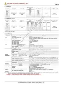 TXS2SL-L2-24V Datasheet Page 3