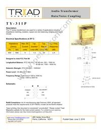TY-311P-B Datasheet Cover