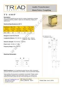 TY-400P-B Datasheet Cover
