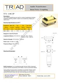 TY-402P Datasheet Cover