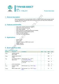 TYN16B-600CTJ Datasheet Cover