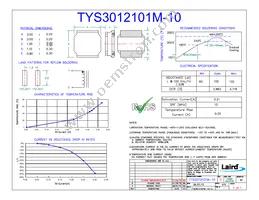 TYS3012101M-10 Datasheet Cover