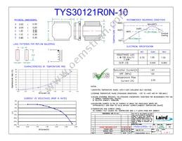 TYS30121R0N-10 Datasheet Cover